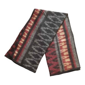 Krazy Bear Lodge Blanket Black Red