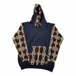 Alpaca Wool Hoodie Plain Front Midnight Blue large 1.jpg