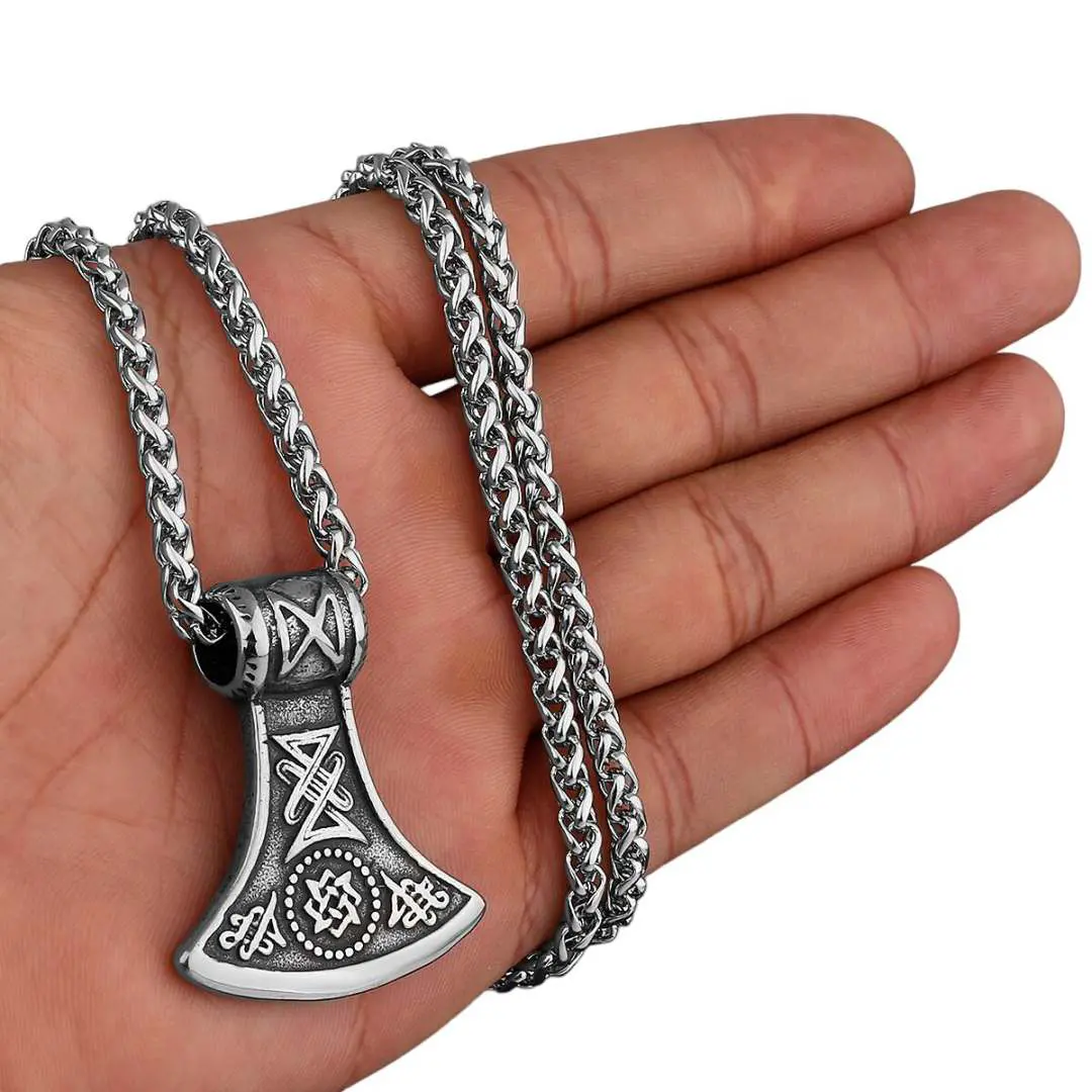 Single Blade Stainless Steel Necklace 1 Silver