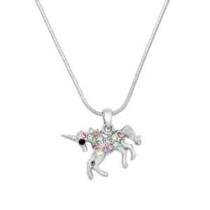 Unicorn Necklace White Gold 1Multi Color