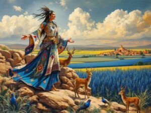 a native american legend blue corn maiden and the coming of winter