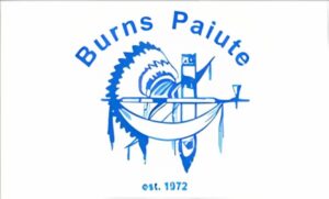 burnspaiute tribe flag krazy bear