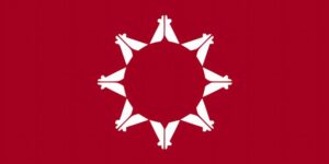 oglala sioux tribe of pine ridge flag krazy bear