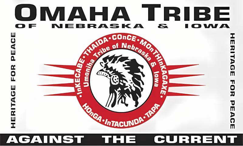 omaha tribe of nebraska and iowa flag krazy bear