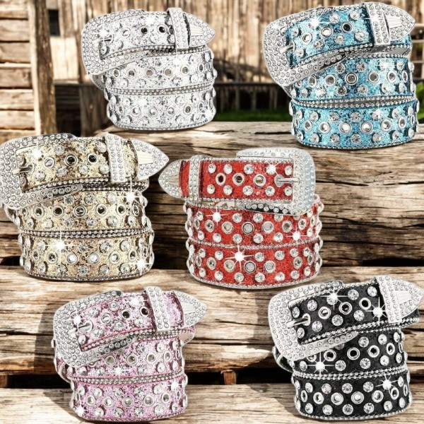 rhinestone bling belt gallery