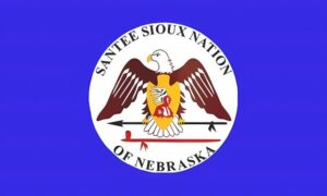 santee sioux tribe flag krazy bear