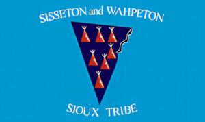 sisseton wahpeton tribal flag krazy bear