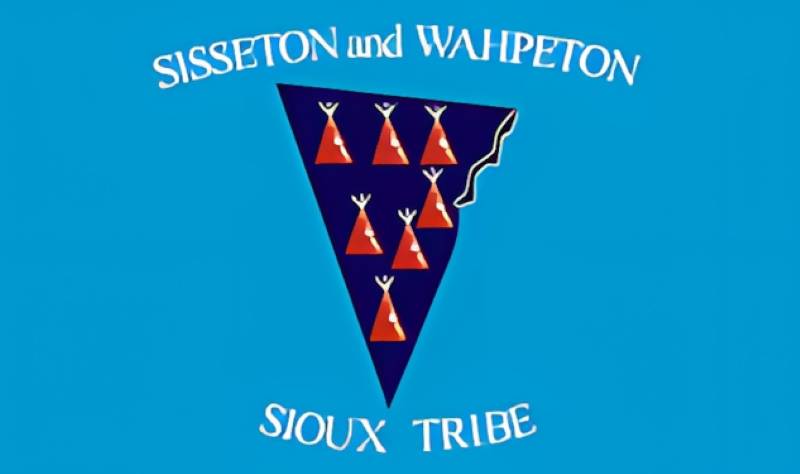 sisseton wahpeton tribal flag krazy bear