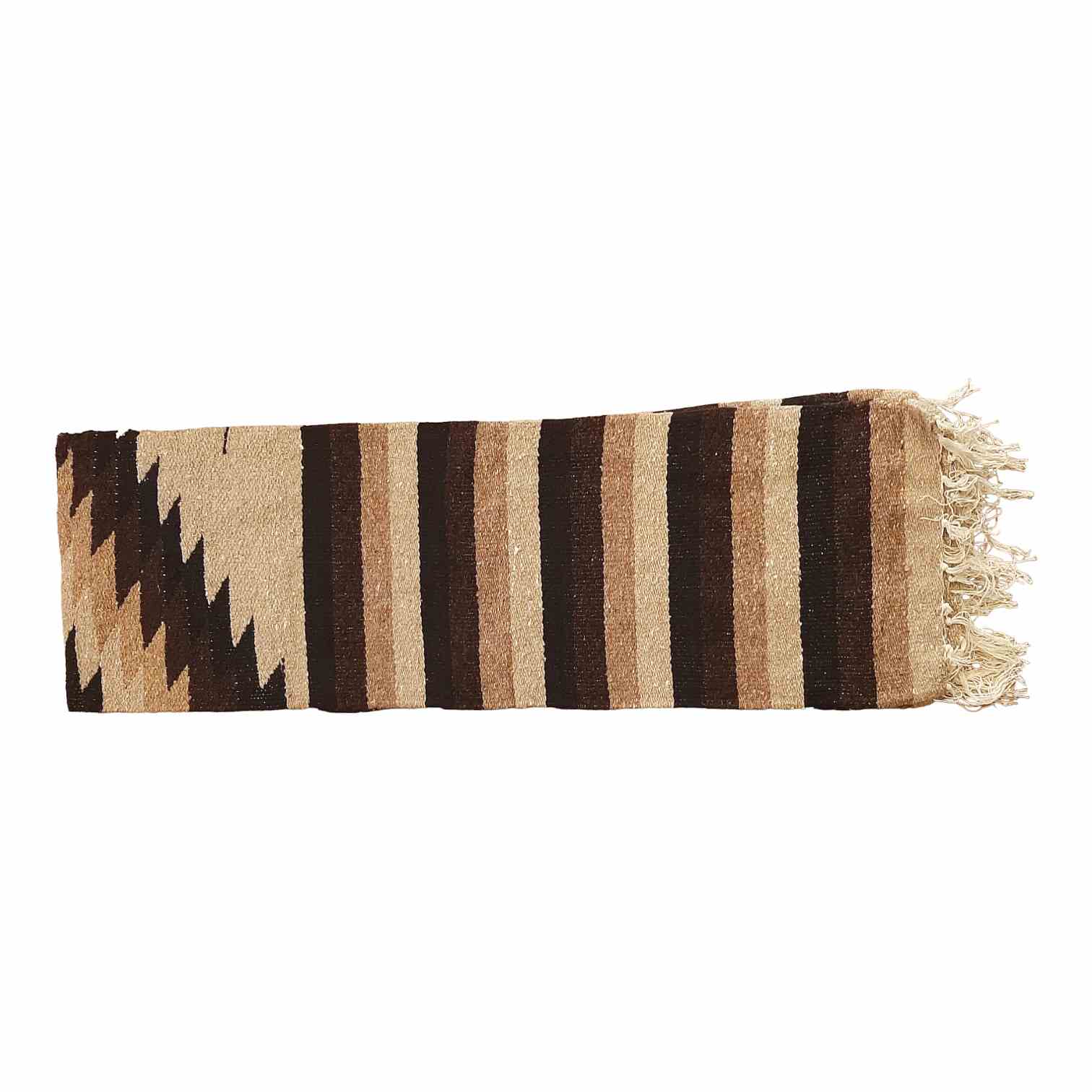 handloomed navajo style blanket tan dark66