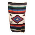 handloomed navajo style blanket white82