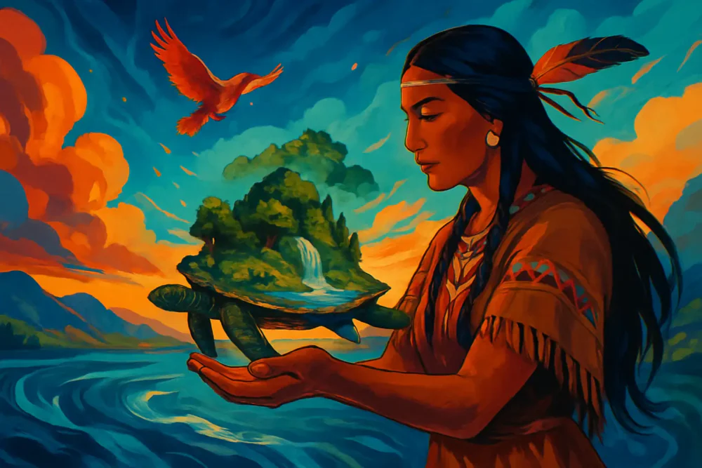 Cherokee story of Creation – A Cherokee Legend.