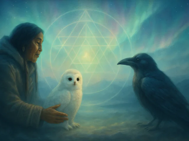 Eskimo story of Owl and Raven