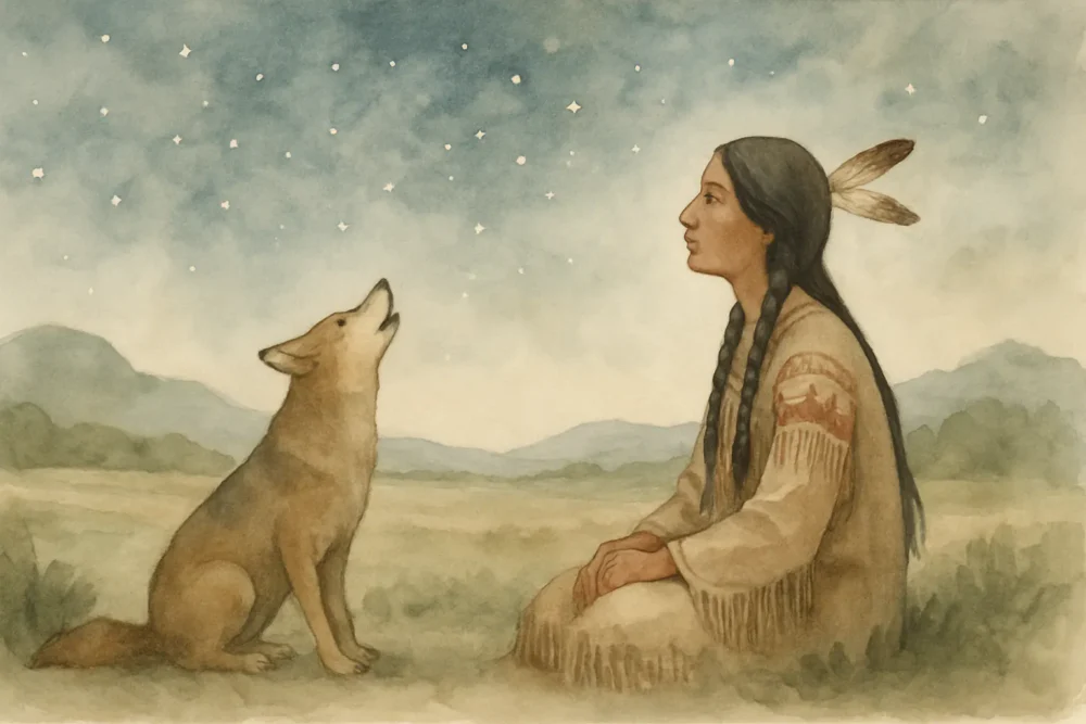 Native American Legend : Coyote and the Stars.