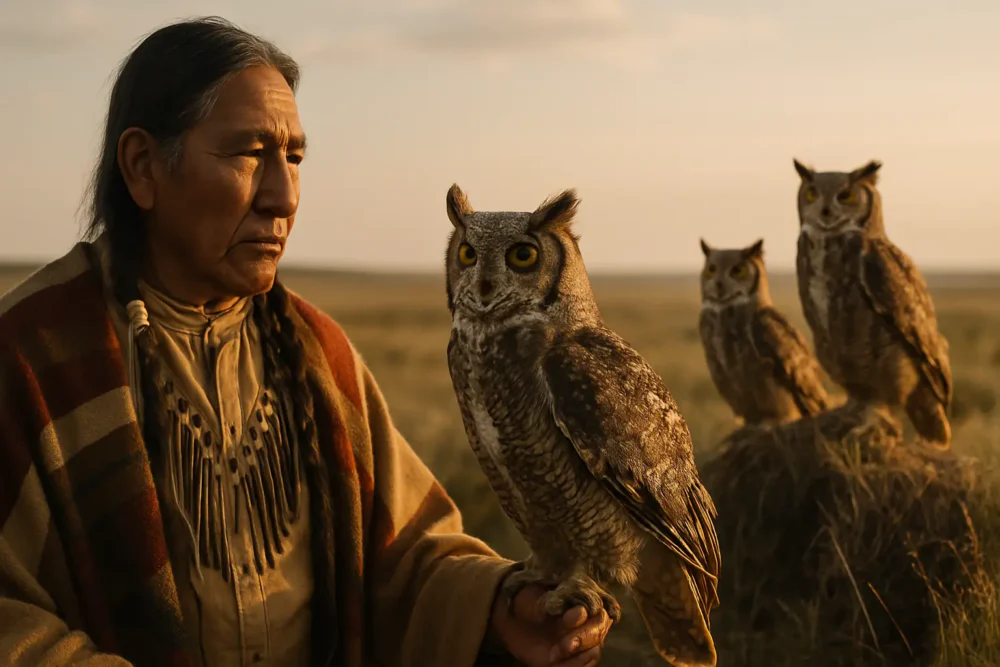 The Man and The Owls