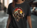 T-shirt with Native American dancer dreamcatcher design