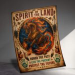 Spirit of the Land poster with fiery horse