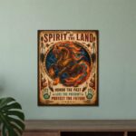 Spirit of the Land fiery horse poster